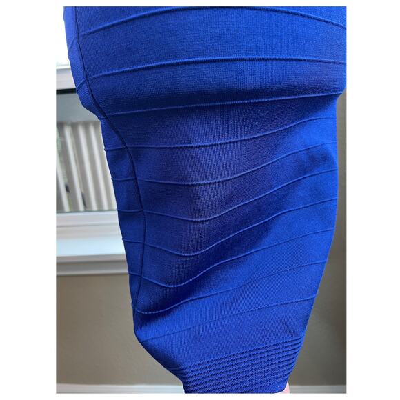 Vintage Skirt Cache 80s 90s Bright Blue Knit Pencil Regal size Small NWT - Picture 4 of 6